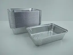 Контейнер з харчової алюмінієвої фольги, прямокутна, 2000 мл, SP88L, 50 шт, для запікання, доставки гарячих страв, кейтерингу