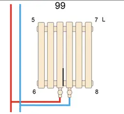 Вертикальний дизайнерський радіатор опалення Arttidesign Bari II 12/1800/560/50 сірий матовий - мініатюра 3