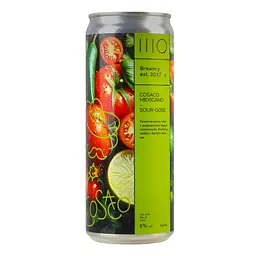 Пиво Sho Brewery Cosaco Mexicano світле нефільтроване 5% 0.33 з/б - мініатюра 3