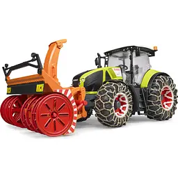 Уцінка. Іграшкова машинка Bruder Трактор Claas Axion 950 для прибирання снігу 1:16 (03017)  - мініатюра 4