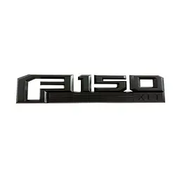 Емблема напис F150 XLT для Ford чорна матова 262х51 мм пластик (на скотчі)