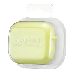 Чохол Silicone Case 2,5mm with microfiber for AirPods 3 Shiny жовтий - мініатюра 2