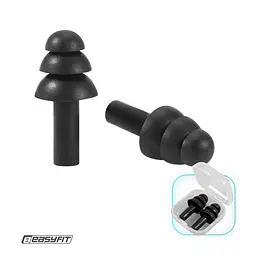 Беруші силіконові багаторазові EasyFit чорні - мініатюра 1