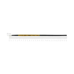 Пензель щетина кругла AMBER 2306R №1 довга ручка ROSA (4823098533290)
