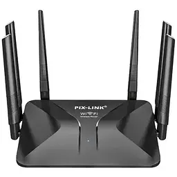 Маршрутизатор WI-FI роутер Pix-Link LV-WR50Q високошвидкісний 6 антен Black (17965)