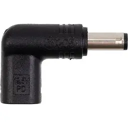 Адаптер PowerPlant USB Type-C на DC 5.5x2.1 мм (CC360567)
