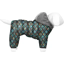 Комбінезон для собак WAUDOG Clothes малюнок "Луска", M35, В 59-62 см, С 37-40 см