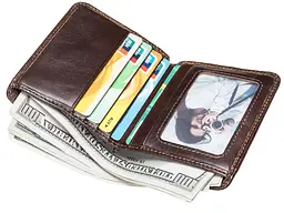 Чоловічий шкіряний гаманець Vintage 10,5х8,4х1,5 см acs0015217 - мініатюра 3