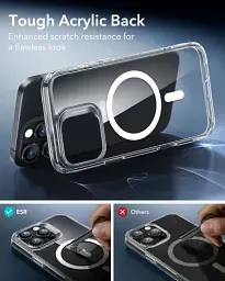 Прозорий чохол ESR Classic Hybrid Case (HaloLock) Frosted Black для iPhone 16 Pro Max (1A7700202) - мініатюра 6