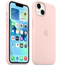 Чохол протиударний силіконовий Silicone Case MM283ZE/A MagSafe (Original) для Apple iPhone 13 (6.1") Chalk Pink - мініатюра 2