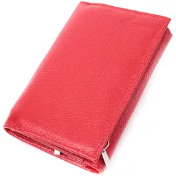 Шкіряний зручний жіночий гаманець у три складання ST Leather 22490 червоний - мініатюра 2