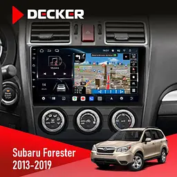 Штатна магнітола Subaru Forester 2013-2019 CAN Decker D9-011 4x64, DSP, 4G, 360 Decker (НФ-00006405)