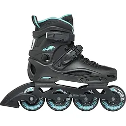 Ролики Rollerblade RB 80 W 36.5 Black/Light blue (1012-07400600-774-230) - мініатюра 2