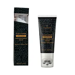 Крем для шиї та декольте з масажним аплікатором Famirel Black Caviar Пружність і Оновлення, 100 мл - мініатюра 3