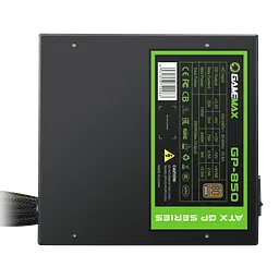 Блок живлення 850 Вт, GameMax GP-850, Black, 80+ Bronze, Active PFC, 14 см, 3xMolex/7xSATA/4x6+2-pin/1x4+4-pin/1x20+4-pin, захист OVP/UVP/SIP/OCP/OLP/OPP/SCP - мініатюра 6