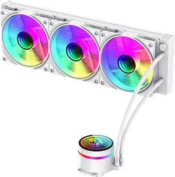 Водяне охолодження Gamemax IceBurg 360 Infinity ARGB White - мініатюра 2