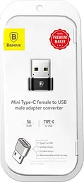 Перехідник Baseus USB to USB-C Female Black (CAAOTG-01) [76681] - мініатюра 9