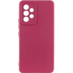 Чохол TPU GETMAN Liquid Silk Full Camera для Samsung Galaxy A53 5G Бордовий / Marsala