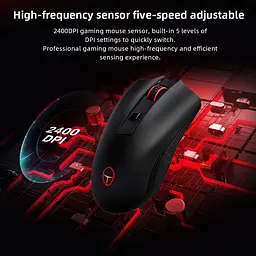 Миша Thunderobot ML201 Wireless Black (6970796744546) [175891] - мініатюра 6