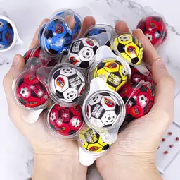Жувальні цукерки Halloween 3D Football Gummy Candy with Jam - мініатюра 5