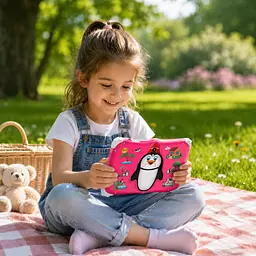 Дитячий планшет Meijiahui K1 Android-15 Penguin / Планшет 7" 6GB / 128GB / Дитячий планшетний ПК з екраном 7 дюймів Рожевий - мініатюра 2