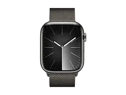 Смарт-годинник Apple Watch Series 9 GPS + Cellular 45mm Graphite S. Steel Case w. Midnight S. Loop (MRQN3+MT593) - мініатюра 2