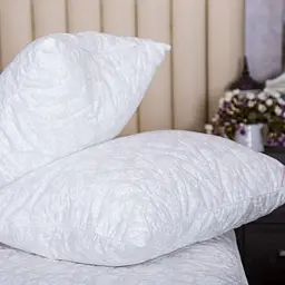 Подушка Ecotton 60х60 см антиалергенна натуральний чохол білий 20-0256 White (20552)