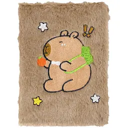 Блокнот А5 ZiBi Capybara 13 Kids Line плюшевий клітинка 80 аркушів (ZB.700034) - мініатюра 2