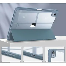 Чохол-книжка BeCover Soft Edge TPU з кріпленням Apple Pencil для Apple iPad Air 4/5 2020/2022 10.9" Blue Haze (711697) - мініатюра 2