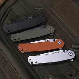 Нож складной туристический Ruike P801-G, (8.6 см) 14C28N/G10 оливковый - миниатюра 10