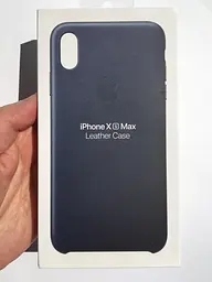 Оригінальний шкіряний чохол для iPhone XS Max Apple Leather Case Midnight Blue MRWU2ZM/A - мініатюра 5