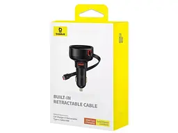 Автомобільний зарядний пристрій BASEUS Enjoyment Pro U Black (C00057800111-00) - мініатюра 7