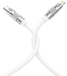 USB Кабель XO NB-Q228A Type-C-Lightning Silicone Durable 27W 1.2m Білий