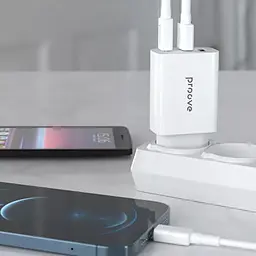 Зарядний пристрій Proove Rapid 30W (2 USB + Type-C) white (WCRP30210002) - мініатюра 6