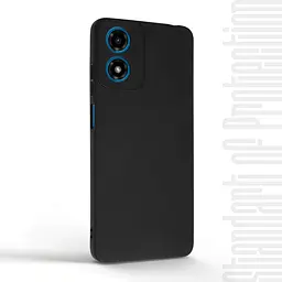 Чехол-накладка для смартфона Motorola G04/G04s/E14, противоударный, силиконовый, термополиуретановый (ТПУ), с защитой камеры и корпуса, черный, защита всего корпуса, ArmorStandart (ARM73881) - мініатюра 2