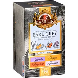Набір чаю чорного Basilur Earl Grey Assorted 40 г (20 шт. х 2 г) (896893) - мініатюра 2