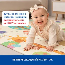 Двосторонній ігровий термокилимок Piccolino Світ звірят 150х180х1 см (26000001) - мініатюра 5