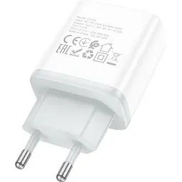 Мережевий зарядний пристрій Hoco C104A Stage PD20W White (6931474782892) [173047] - мініатюра 7