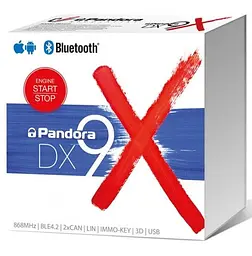 Охоронна сигнализация DX 9 XUA "PANDORA" BLUETOOTH, CAN, GSM, GPS, мобільний додаток, датчик удару