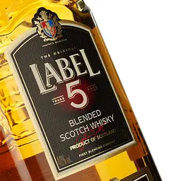 Віскі Label 5 Classic Black Blended Scotch Whisky, у подарунковій упаковці, 40%, 0,7 л + 2 склянки - мініатюра 4