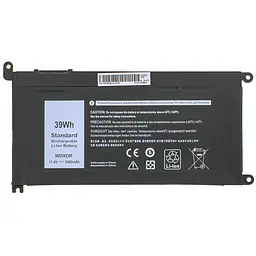 Акумулятор Dell WDX0R (Inspiron 15 5568, 13 5368, 13 5378) 11.4V 3400 mAh 39Wh Black