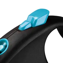 Рулетка Flexi Black Design для собак стрічка розмір L 5 м синя - мініатюра 3
