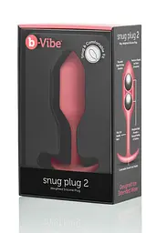 Анальна пробка B-Vibe Snug Plug 2, 10.5 см (рожевий) - мініатюра 5