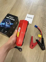 Портативний пусковий пристрій для авто (Бустер) 12V з РК-екраном та LED-ліхтарем (Бензин до 5.0L, Дизель до 3.0L) - мініатюра 3