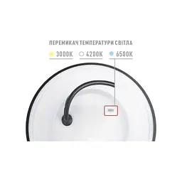 Фасадний світлодіодний світильник MAXUS MWL 15W 3CCT IP65 BL Circle - мініатюра 3