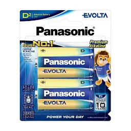 Батарейка D (LR20) Evolta лужна 2pcs Blister Panasonic (LR20EG/2B)