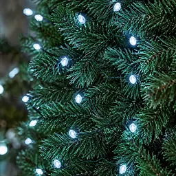 Гірлянда Кінський хвіст Мішура 960 LED 16 ниток 3 м зелена, білий GarlandoPro D960L3MGW - мініатюра 5