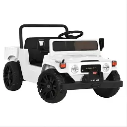 Джип радіокерований 2.4G 2 мотори 35W акумулятор 12V7Ah Bluetooth EVA шкіра білий (M 6308EBLR-1) - мініатюра 2