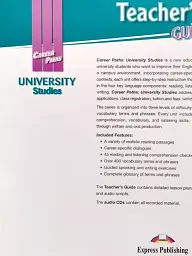 Career Paths. University Studies. Teacher's Guide - мініатюра 2