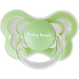 Пустушка силіконова ортодонтична Baby Team 0+ зелений (3001)